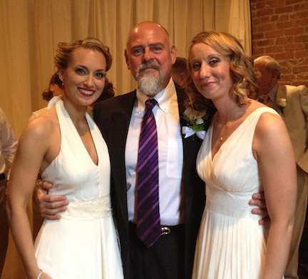 NYC Officiant Peter Boruchowitz with Wedding Couple